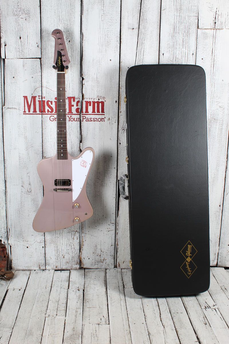 Epiphone 1963 Firebird Electric Guitar Heather Poly with Hardshell Case