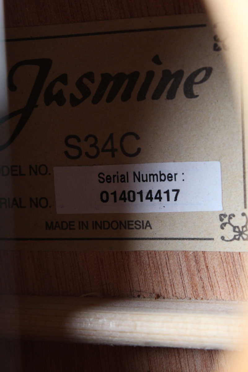 Jasmine by Takamine S34C Grand Orchestra Cutaway Acoustic Guitar Spruce Top with Gig Bag