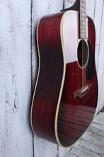 Load image into Gallery viewer, Alvarez Artist 5043 Dreadnought Acoustic Guitar Transparent Red Finish