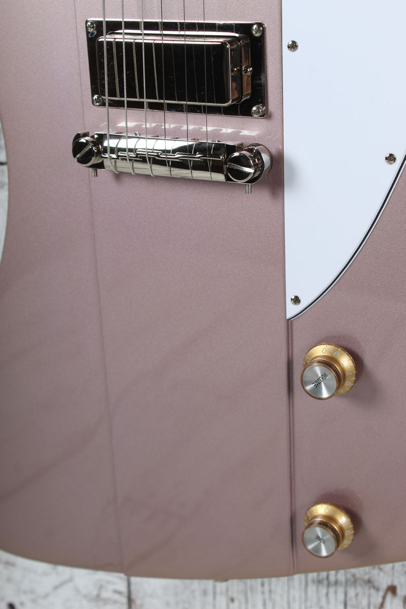 Epiphone 1963 Firebird Electric Guitar Heather Poly with Hardshell Case