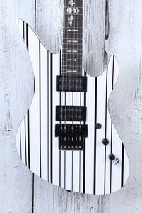 Schecter Synyster Standard Electric Guitar Gloss White with Black Pin Stripes