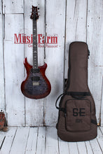 Load image into Gallery viewer, PRS SE Custom 24-08 Quilt Electric Guitar Charcoal Cherry Burst with Gig Bag
