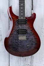 Load image into Gallery viewer, PRS SE Custom 24-08 Quilt Electric Guitar Charcoal Cherry Burst with Gig Bag