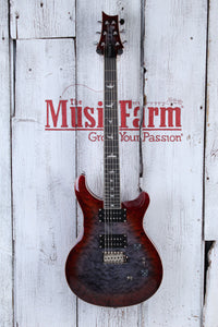 PRS SE Custom 24-08 Quilt Electric Guitar Charcoal Cherry Burst with Gig Bag