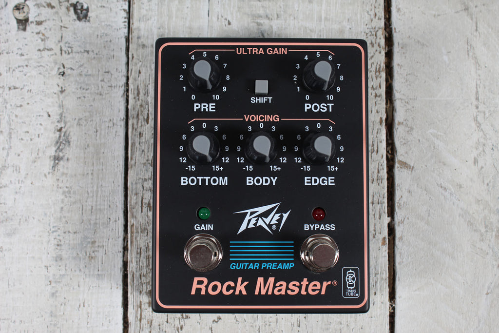 Peavey Rock Master PreAmp Pedal Electric Guitar Preamp Effects Pedal
