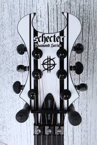 Schecter Synyster Standard Electric Guitar Gloss White with Black Pin Stripes