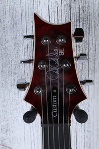 PRS SE Custom 24-08 Quilt Electric Guitar Charcoal Cherry Burst with Gig Bag