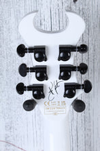 Load image into Gallery viewer, Schecter Synyster Standard Electric Guitar Gloss White with Black Pin Stripes