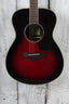 Yamaha FS830 DSR Concert Body Acoustic Guitar Solid Spruce Top Dusk Sun Red