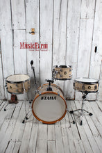Load image into Gallery viewer, Tama Club-JAM LJK48S 4 Piece Shell Pack Drum Kit w Snare Drum Cream Marble Wrap