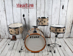 Tama Club-JAM LJK48S 4 Piece Shell Pack Drum Kit w Snare Drum Cream Marble Wrap