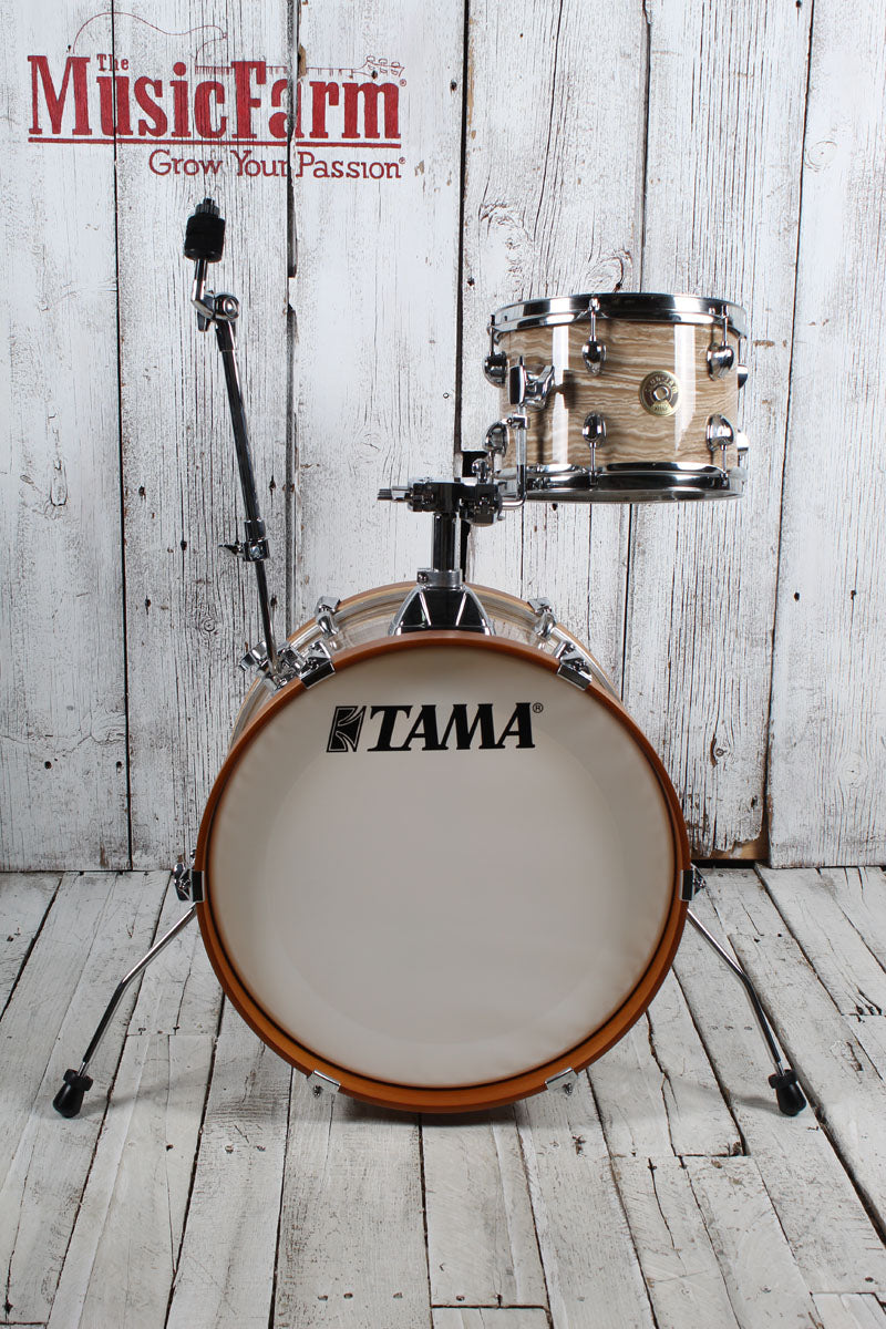 Tama Club-JAM LJK48S 4 Piece Shell Pack Drum Kit w Snare Drum Cream Marble Wrap