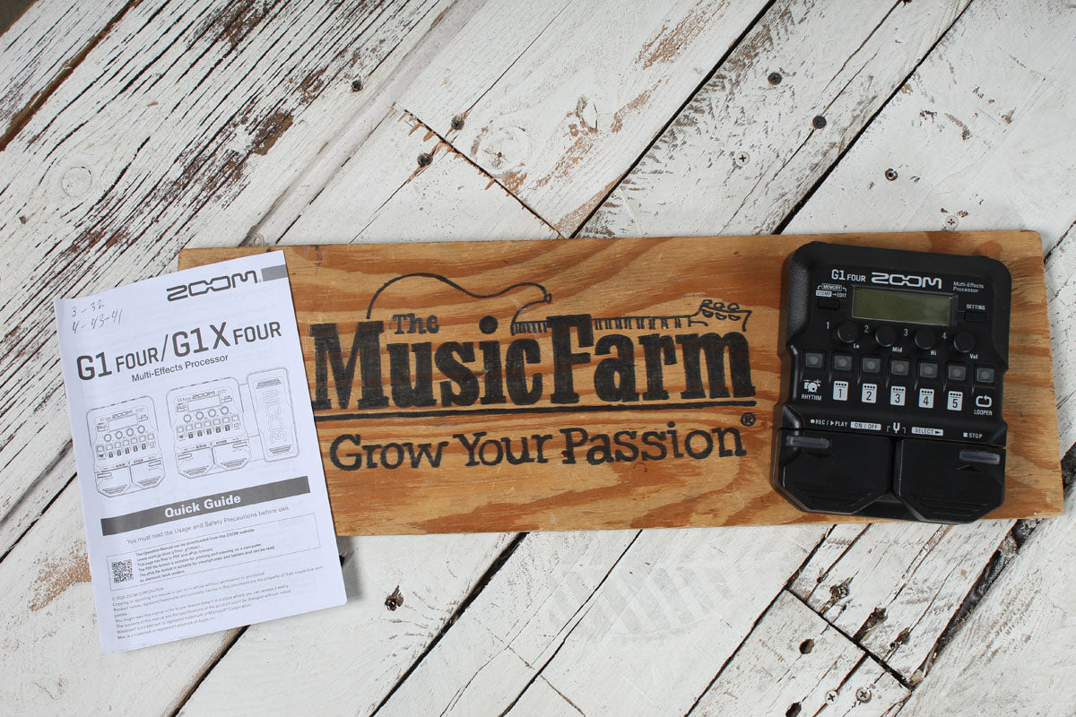 Zoom G1 Four Guitar Multi-Effects Processor with Manual