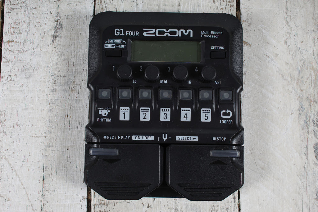 Zoom G1 Four Guitar Multi-Effects Processor with Manual