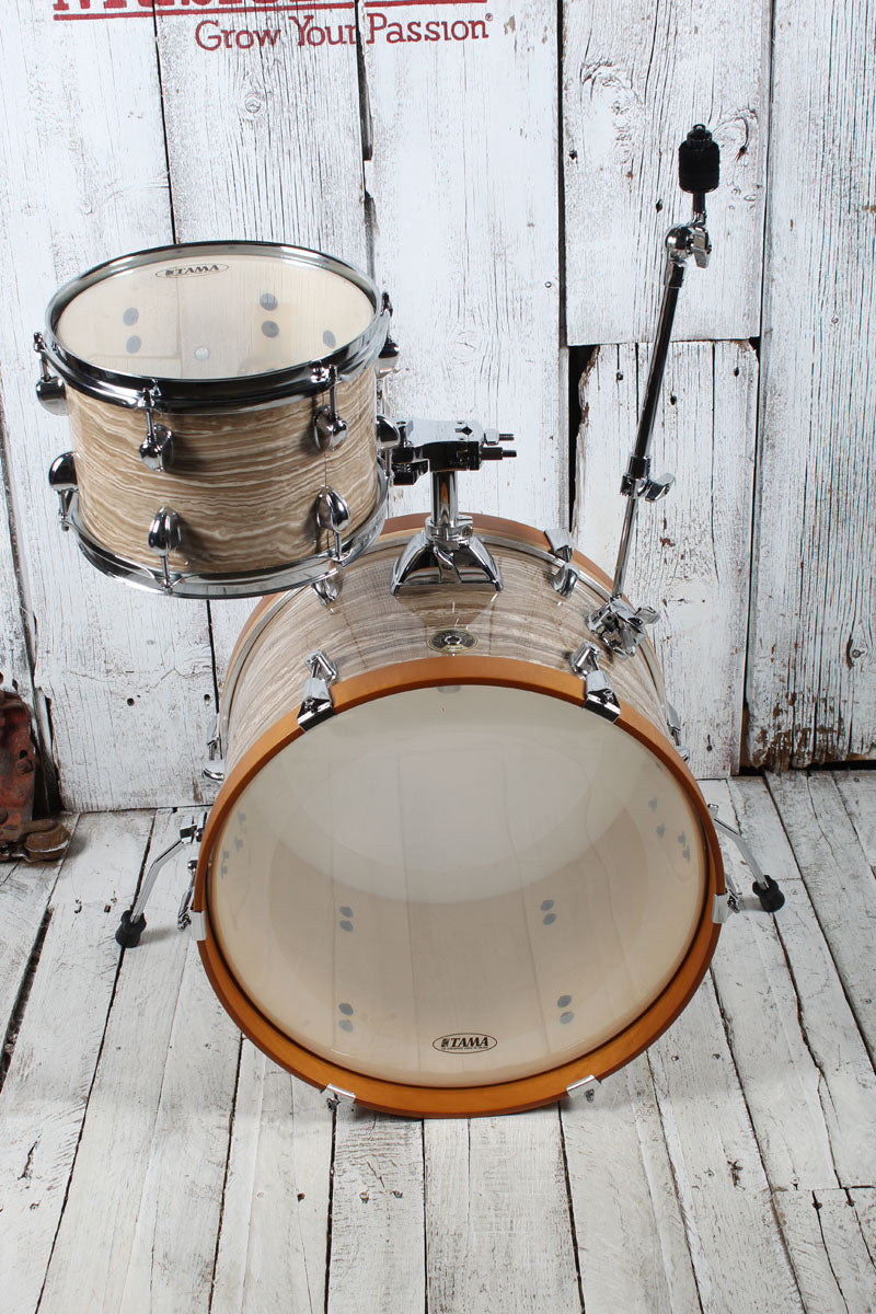 Tama Club-JAM LJK48S 4 Piece Shell Pack Drum Kit w Snare Drum Cream Marble Wrap