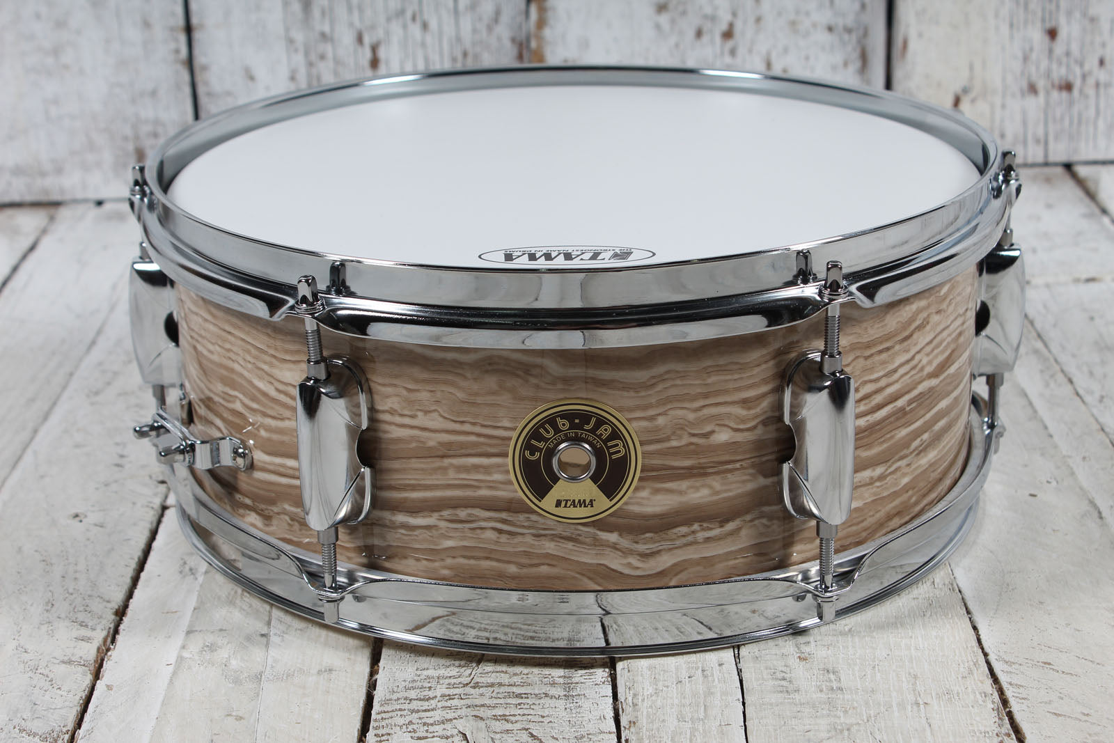 Tama Club-JAM LJK48S 4 Piece Shell Pack Drum Kit w Snare Drum Cream Marble Wrap