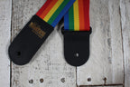 Levy's M8POLY-RNB-L 2 Inch Wide The Music Farm Polypropylene Guitar Strap Rainbow
