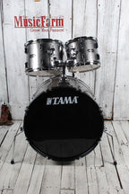 Tama ST52H5CCSS Stagestar 5 Piece Complete Drum Set with Stands and Throne Cosmic Silver Sparkle