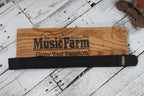 Levy's M8POLY-BLK-L 2 Inch Wide The Music Farm Polypropylene Guitar Strap Black
