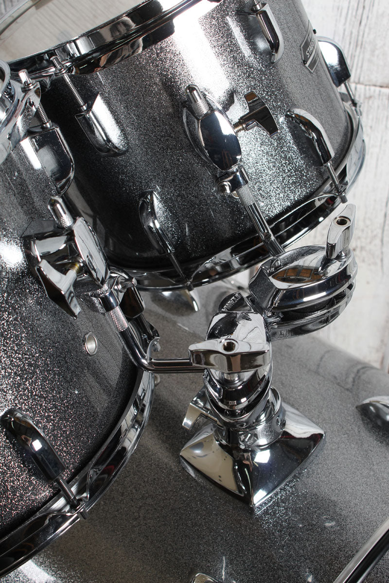 Tama ST52H5CCSS Stagestar 5 Piece Complete Drum Set with Stands and Throne Cosmic Silver Sparkle