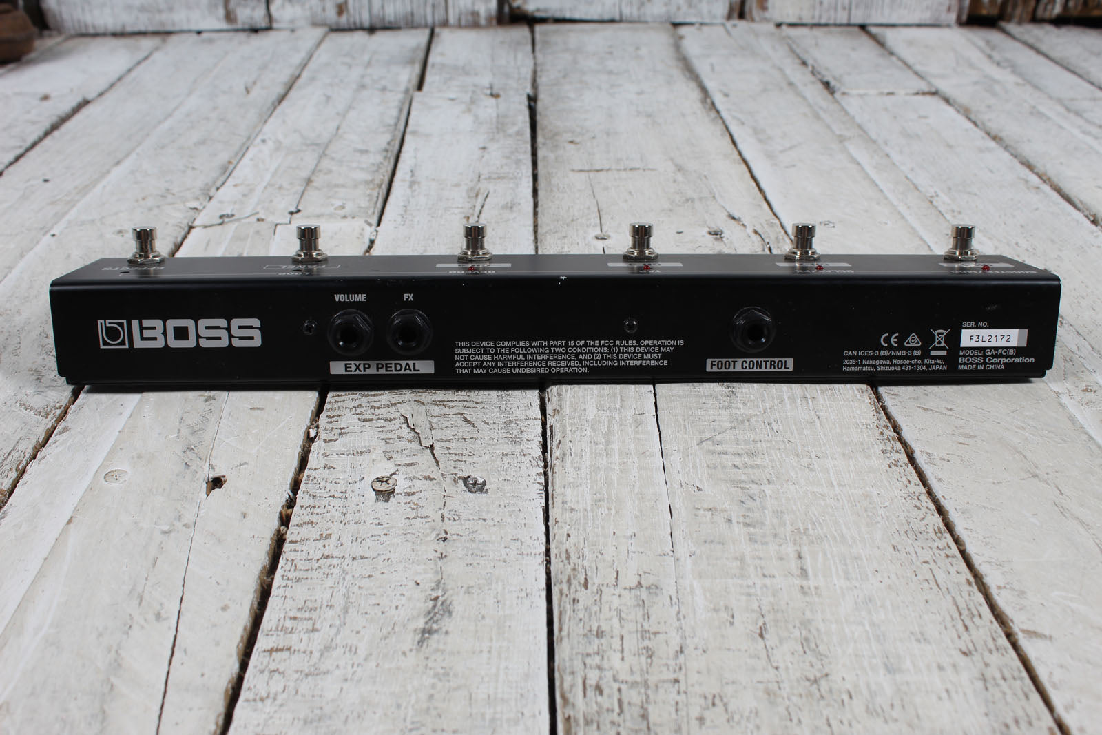 Boss GA‑FC Foot Controller for Boss and Roland Electric Guitar Amplifiers