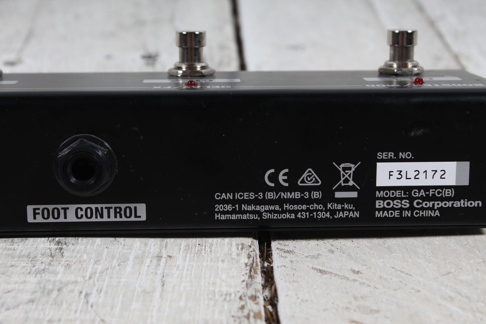 Boss GA‑FC Foot Controller for Boss and Roland Electric Guitar Amplifiers