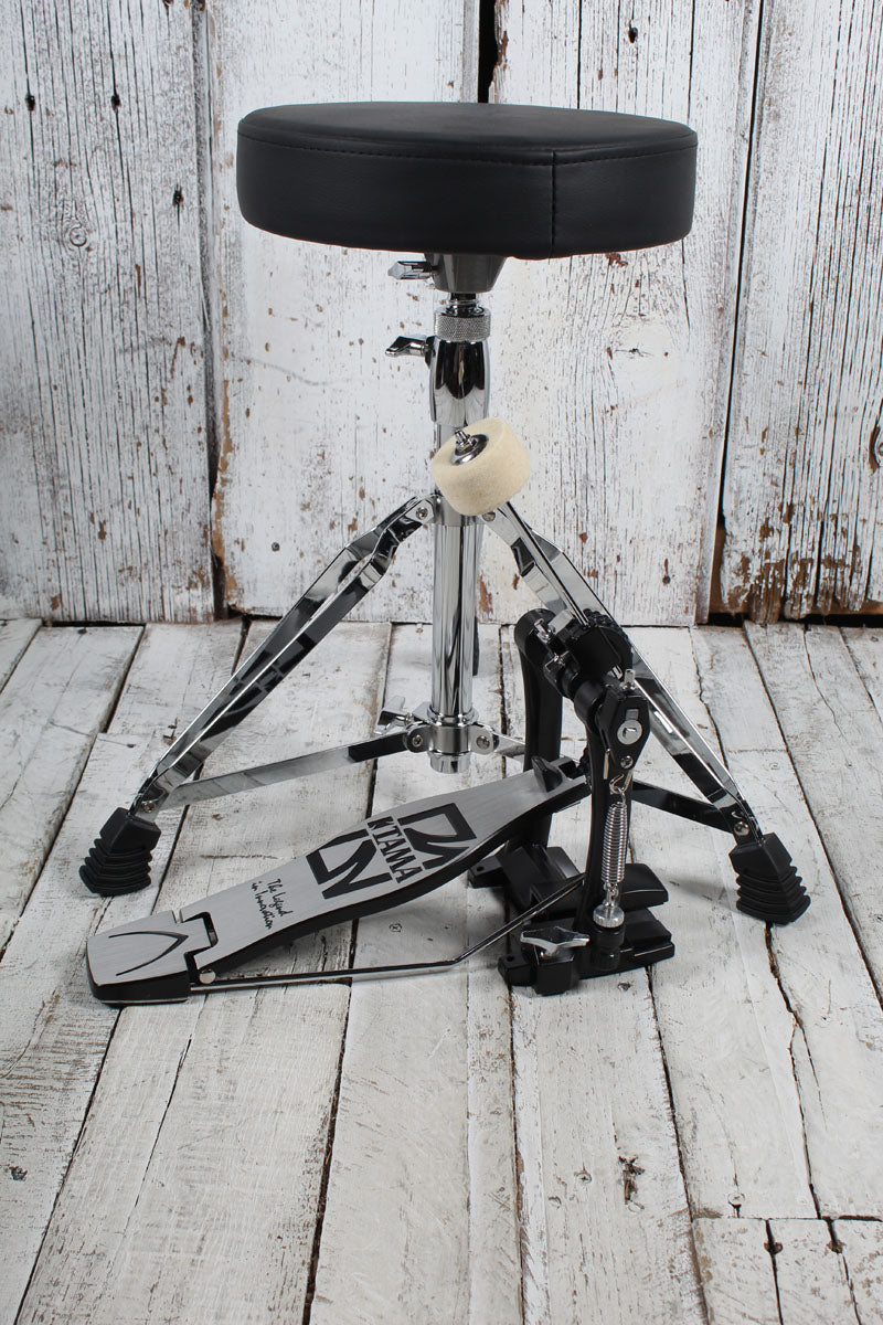 Tama ST52H5CCSS Stagestar 5 Piece Complete Drum Set with Stands and Throne Cosmic Silver Sparkle