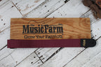Levys' M8POLY-BRG-L  2 Inch Wide The Music Farm Polypropylene Guitar Strap Burgundy