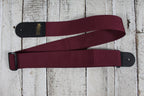 Levys' M8POLY-BRG-L  2 Inch Wide The Music Farm Polypropylene Guitar Strap Burgundy