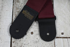 Levys' M8POLY-BRG-L  2 Inch Wide The Music Farm Polypropylene Guitar Strap Burgundy