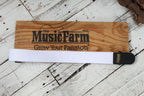 Levy's M8POLY-WHT-L 2 Inch Wide The Music Farm Polypropylene Guitar Strap White