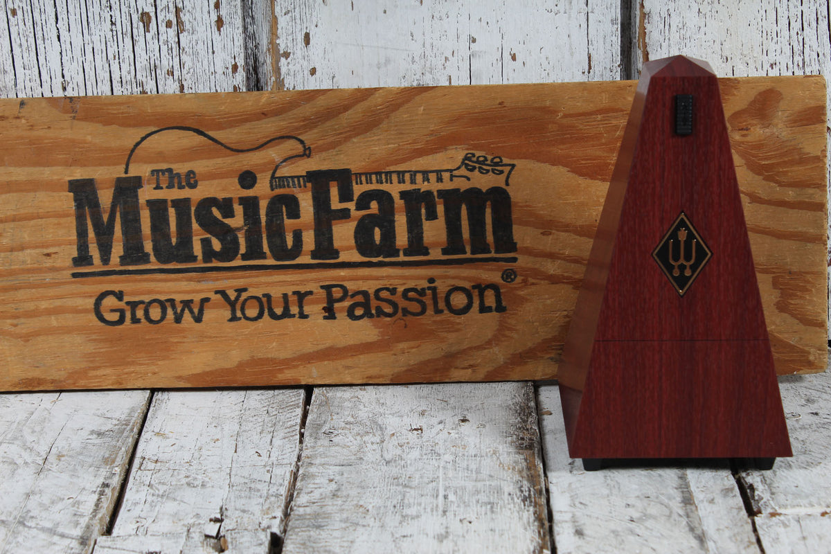 Wittner W845111 Traditional Mechanical Pyramid Pendulum Metronome Faux Mahogany