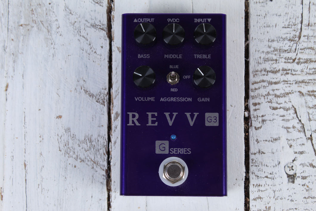 Revv Amplification G3 Distortion Pedal Electric Guitar Distortion Effects Pedal