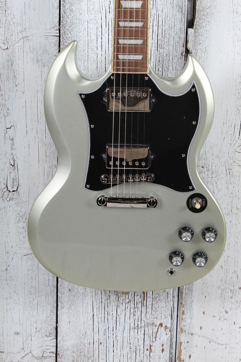 Epiphone SG Standard Solid Body Electric Guitar Silver Mist with Gig Bag
