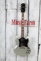 Epiphone SG Standard Solid Body Electric Guitar Silver Mist with Gig Bag