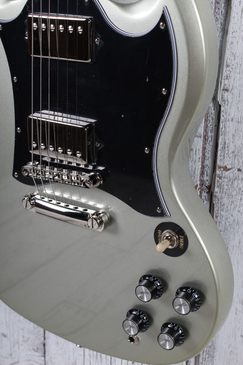 Epiphone SG Standard Solid Body Electric Guitar Silver Mist with Gig Bag