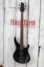 Yamaha TRBX604FM TBL 4 String Electric Bass Guitar Flame Maple Top Trans Black