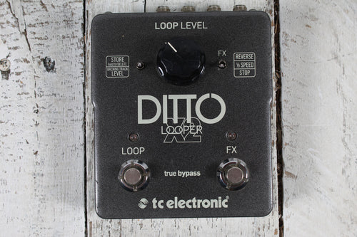 TC Electronic Ditto X2 Electric Guitar Looper Effects Pedal with True Bypass