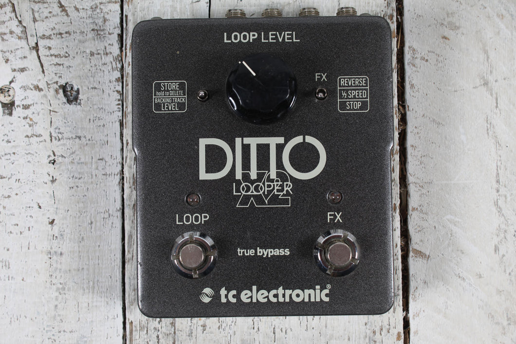 TC Electronic Ditto X2 Electric Guitar Looper Effects Pedal with True Bypass