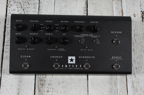 Blackstar Dept. 10 AMPED 3 Guitar Amplifier Pedal 100 Watt Amp Pedal w Gig Bag