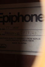 Load image into Gallery viewer, Epiphone 1970s Texan-12 FT-160 12 String Acoustic Guitar with Hardshell Case