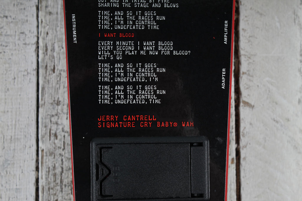 Dunlop Jerry Cantrell Limited Edition I Want Blood Cry Baby Wah Electric Guitar Effects Pedal