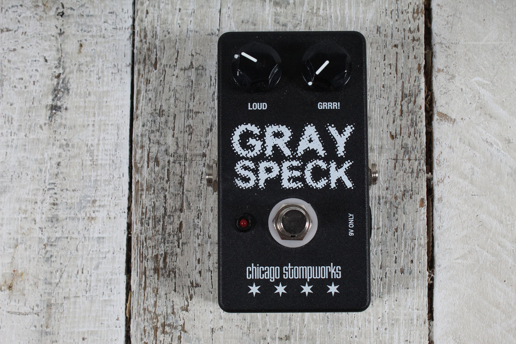 Chicago Stompworks Gray Speck Effects Pedal Electric Guitar Overdrive Effects Pedal