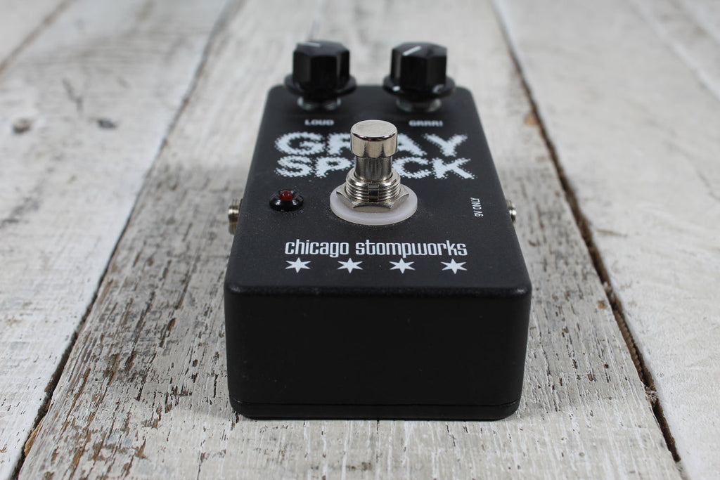 Chicago Stompworks Gray Speck Effects Pedal Electric Guitar Overdrive Effects Pedal