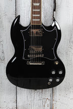 Epiphone SG Standard Solid Body Electric Guitar Ebony Finish with Gig Bag