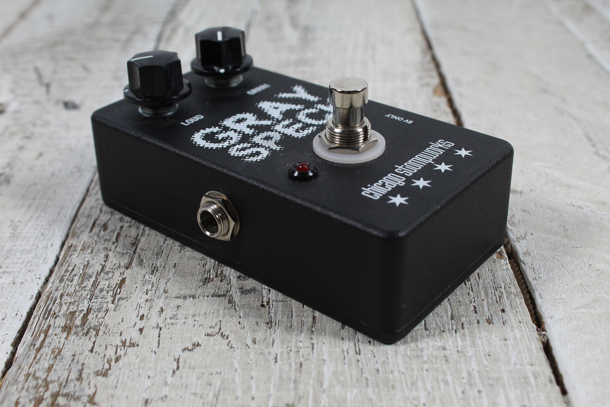 Chicago Stompworks Gray Speck Effects Pedal Electric Guitar Overdrive Effects Pedal
