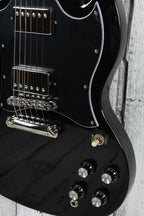 Epiphone SG Standard Solid Body Electric Guitar Ebony Finish with Gig Bag