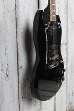 Epiphone SG Standard Solid Body Electric Guitar Ebony Finish with Gig Bag