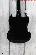 Epiphone SG Standard Solid Body Electric Guitar Ebony Finish with Gig Bag