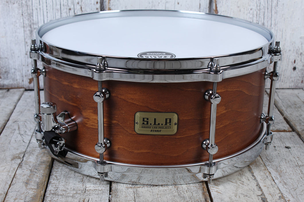 Tama LSP146 S.L.P. Fat Spruce Snare Drum 6 x 14 Inch Snare Wild Satin Spruce